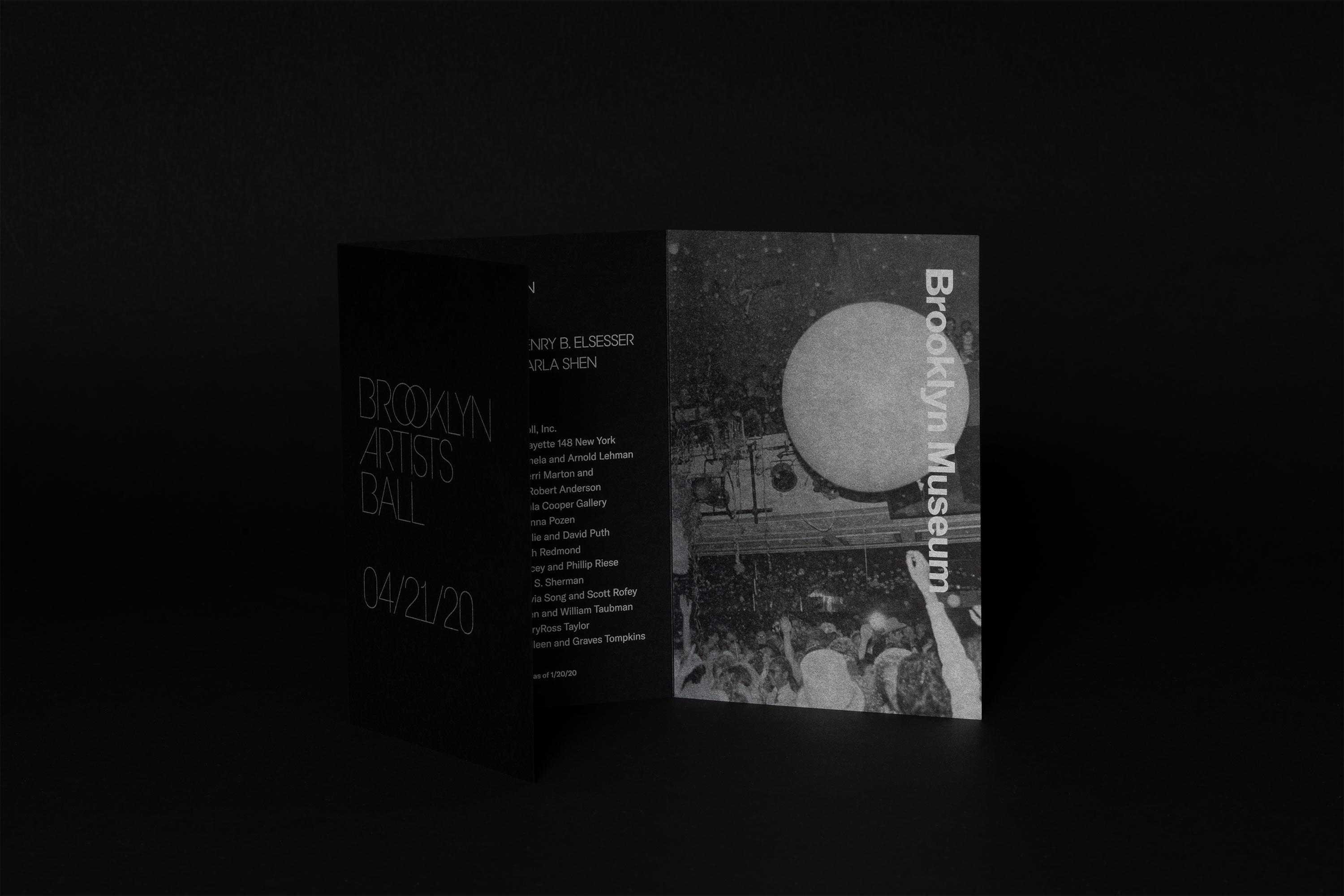 Topos Brooklyn Museum 2020 Brooklyn Artists Ball Printed Invitation 04979